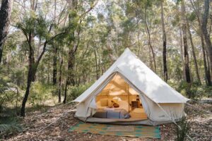 3 Day Margaret River Yoga Wellness Glamping Adventure From Perth - Day 1: Crooked Carrot café, Meelup Beach yoga, chocolate, then settling in at Fair Harvest
