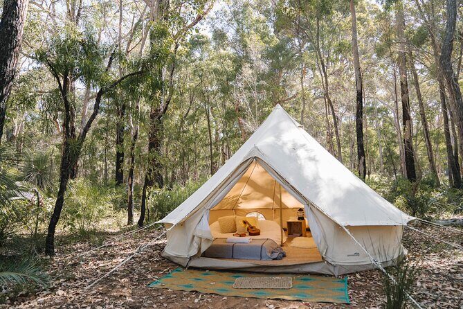 3 Day Margaret River Yoga Wellness Glamping Adventure From Perth - Day 1: Crooked Carrot café, Meelup Beach yoga, chocolate, then settling in at Fair Harvest