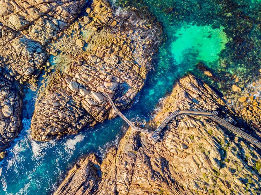 From Perth: Margaret River Wine Tour & Wildlife Cruise - Canal Rocks and the Margaret River Mouth: scenery with famous surf energy