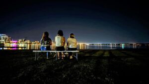 Perth: City of Lights Tour with Dessert - Perth Stadium at Night: Your First Real Photo Stop