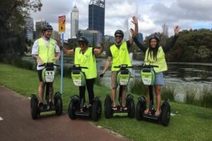 Perth East Foreshore and City Segway Tour - Getting started at Barrack Street Jetty (and getting comfortable quickly)