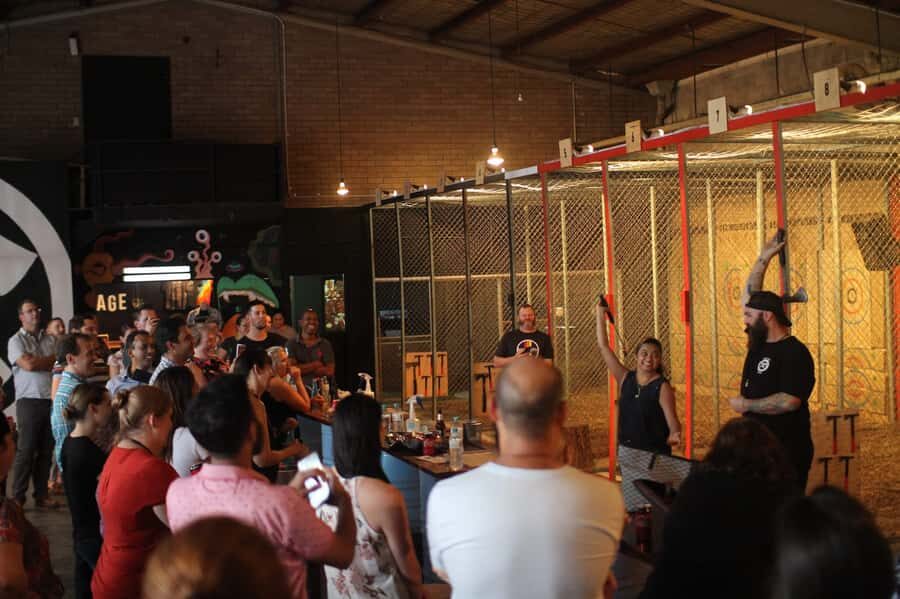 Perth: Lumber Punks Axe Throwing Experience - Estwing Camp Axes training: learning with the right tool