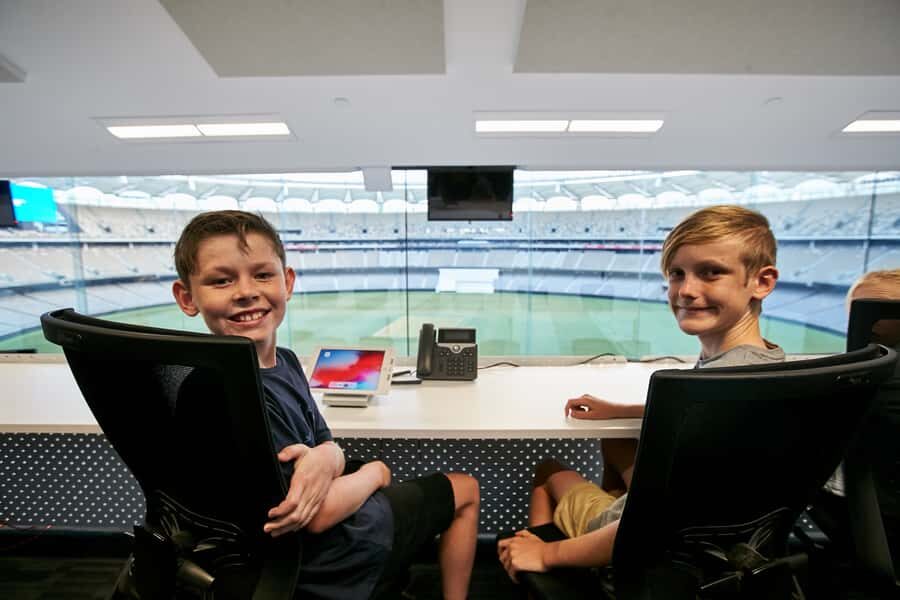 Perth: Optus Stadium Guided Tour - The inner sanctum: change rooms, lockers, and coaches’ areas