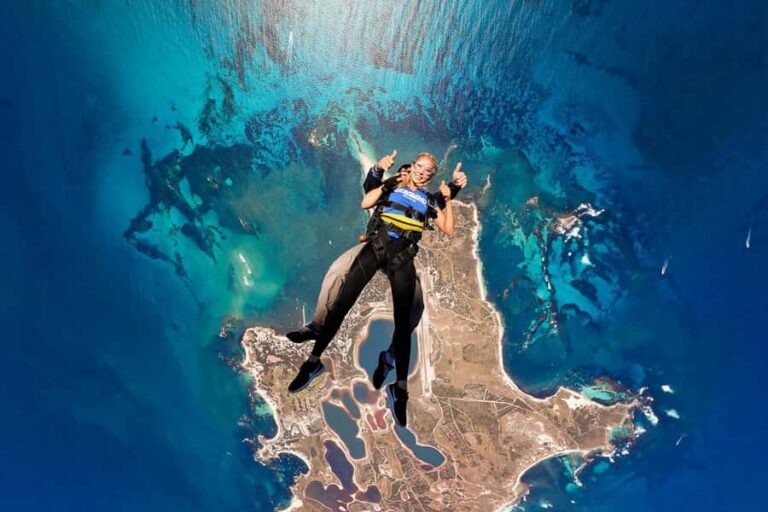 Perth: Rottnest Island Skydive and Ferry Package - The full-day flow: ferry, walk to check-in, plane, landing, then island time