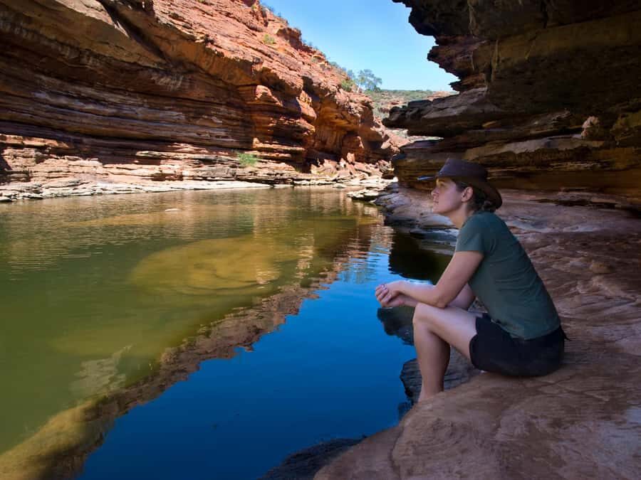 Perth to Exmouth & Return with Monkey Mia & Ningaloo Reef - Day 3: Monkey Mia dolphins, Hamelin Pool stromatolites, and a sunset finish