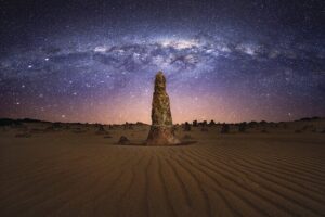 Pinnacles Desert Sunset Stargazing Adventure Tour from Perth - Lancelin lookout stop: sand dunes meet the Indian Ocean