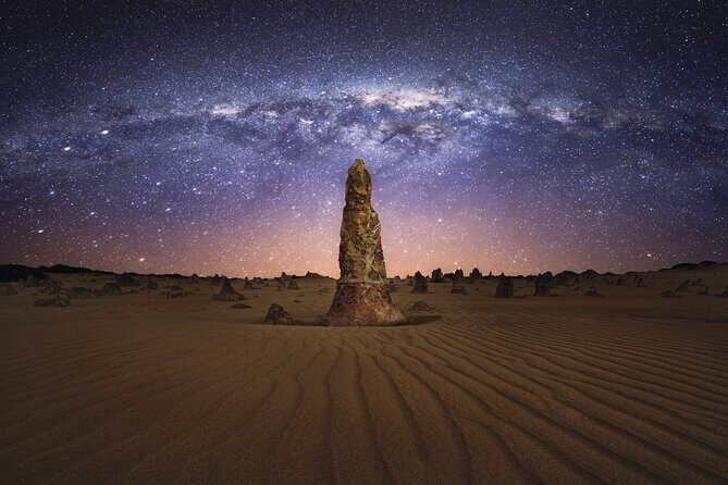 Pinnacles Desert Sunset Stargazing Adventure Tour from Perth - Lancelin lookout stop: sand dunes meet the Indian Ocean