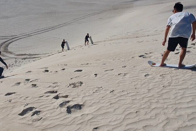 Sandboard Hire: Lancelin Sand Dunes, Australia - Winter Sand, Drizzle, and Getting the Glide Right