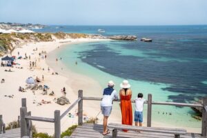 Seaplane Flights Perth to Rottnest Island and return - The aerial highlights: Swan River to Kings Park, Optus Stadium, Fremantle, and Crown Towers