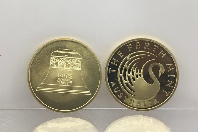 The ANZAC Bell Tour - The take-home ANZAC medallion and the Perth Mint engraving move