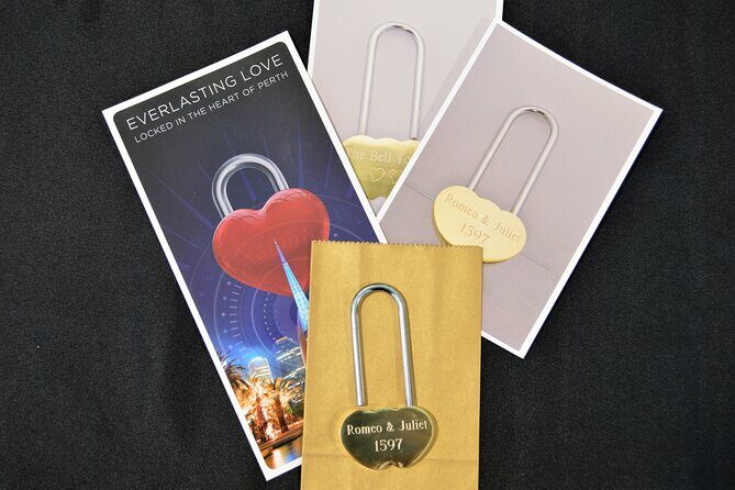 The Romance Package (Bell Tower tour for 2 people, plus personalised Love Lock) - Swan River observation deck views for couples who love photos